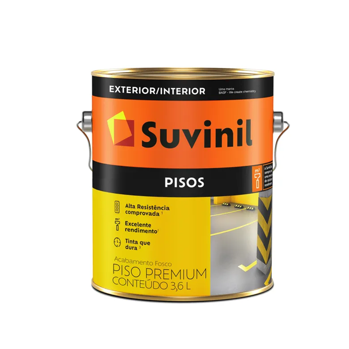 Tinta Acrílica Premium Pisos Suvinil 3,6L