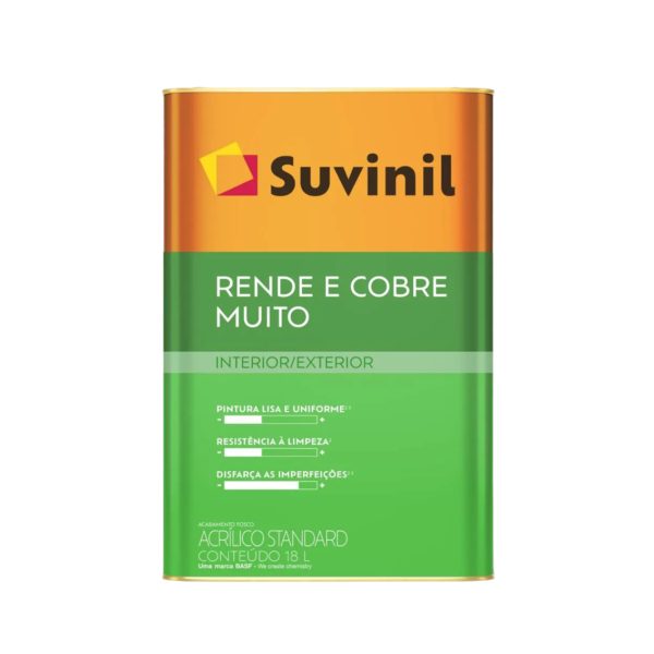Tinta Acrílica Rende e Cobre Muito Fosco Suvinil 18L