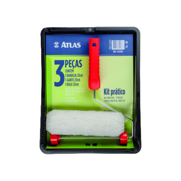 Kit Pintura Atlas 3 Peças Prático Ref. AT2001