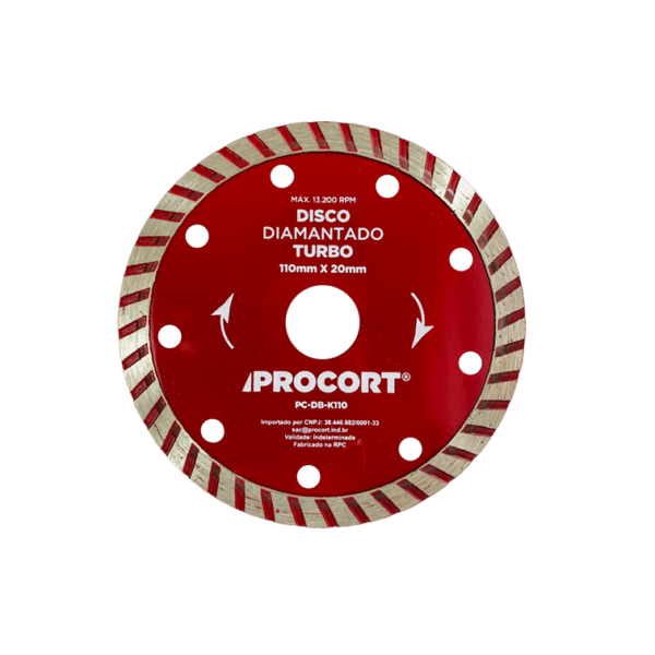 Disco Diamantado Turbo 110mm Procort