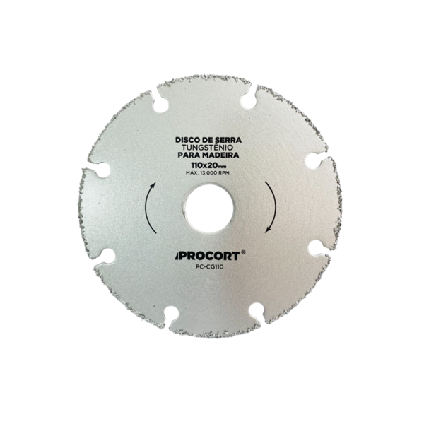 Disco Corte de Madeira Tungstênio 110mm Procort