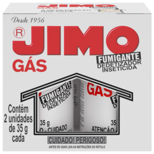 Jimo Gás Fumigante Detetizador C/2 Tubos 35gr