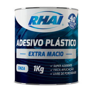 Massa Plástica Cinza 1kg Extra Macia Rhai