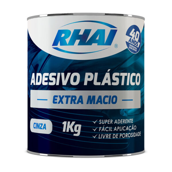 Massa Plástica Cinza 1kg Extra Macia Rhai