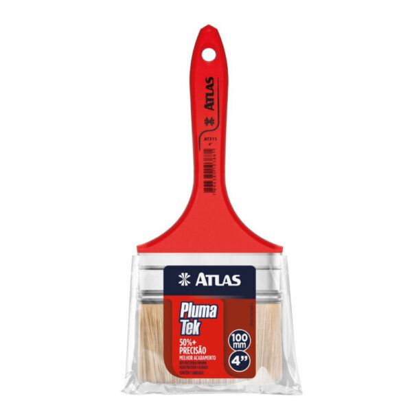 Pincel Cabo Vermelho Plumatek 315-4" Atlas