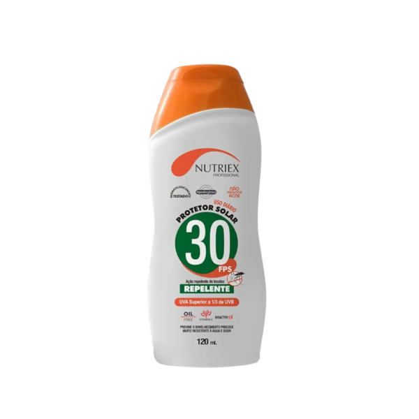 Protetor Solar FPS30 com Repelente 120ml Nutriex