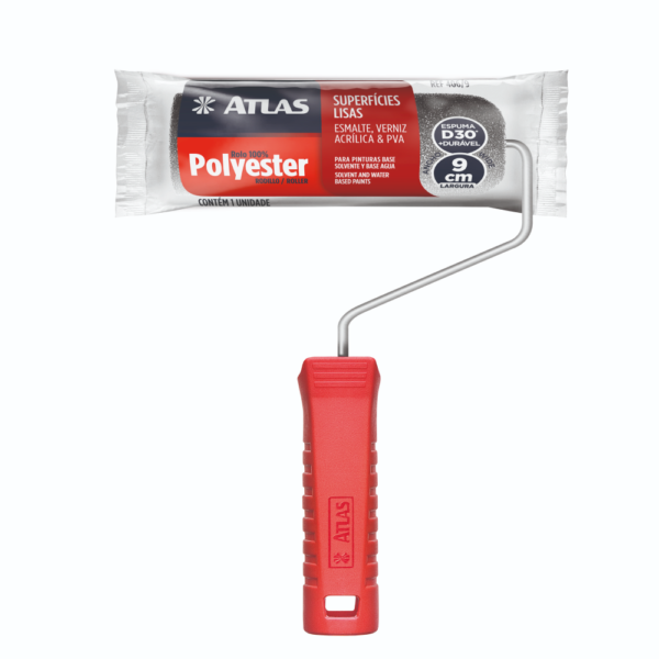 Rolo de Espuma Cinza Resistente à Solventes 9cm 406/9 Atlas