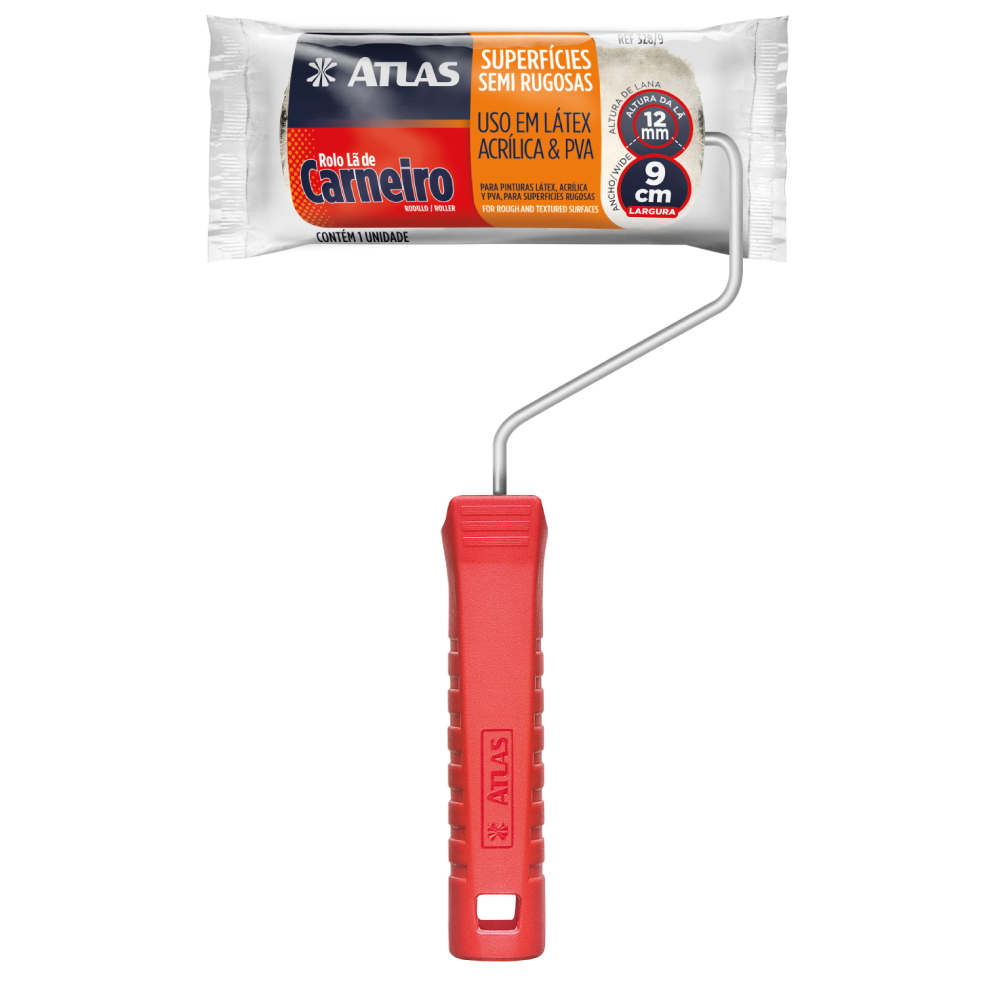 Rolo de Lã de Carneiro 9cm 328/9 Atlas