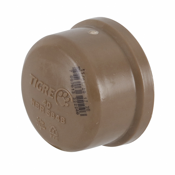 Cap PVC Marrom Soldável 1.1/4″ 40mm Tigre