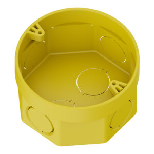Caixa de Luz Octogonal para Eletroduto 3x3" Amarela Tigre