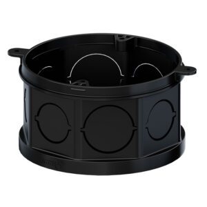 Caixa de Luz Octogonal para Eletroduto 4x4" Preta Tigre