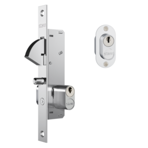 Fechadura para Porta de Correr Stam 901 Inox Cromado