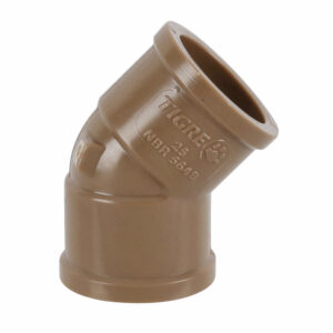 Joelho 45° PVC Marrom Soldável 3/4" 25mm Tigre
