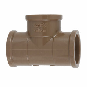 Tê PVC Marrom Soldável 1.1/2" 50mm Tigre