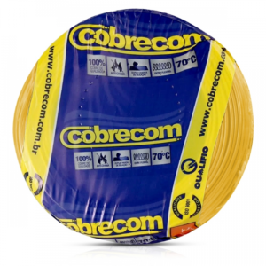 Cabo Flexível 450/750V 1,5mm Amarelo Rolo C/100mt Cobrecom