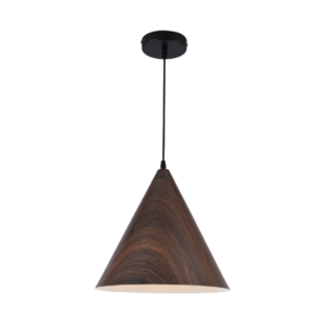Luminária Pendente Cone Imbuia 30cm Good GI-156-1M