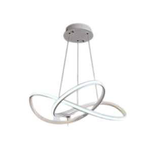 Luminária Pendente Espacial Branca 30W 55cm Good GI-20139-1WH