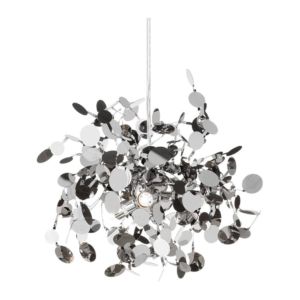 Luminária Pendente Chuva de Prata 55cm Good GI-20164-6