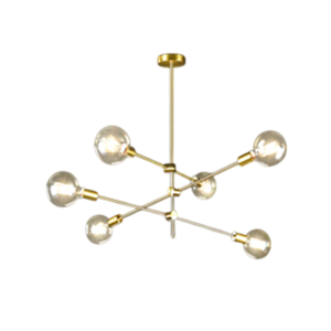 Luminária Pendente Sputnik Rose Gold 100cm Good GI-21020101-6-RGD