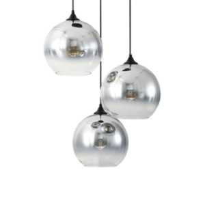 Luminária Pendente Triplo Bola Cromado 30cm Good GI-30207B3