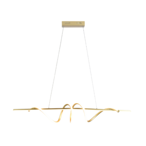 Luminária Pendente Espiral Gold 52W 100cm Good GI-60170-1GD