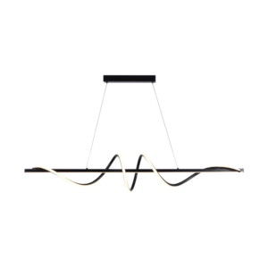 Luminária Pendente Espiral Preta 52W 100cm Good MYD60170C-1