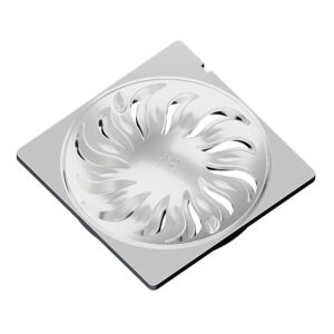 Grelha PVC Abre e Fecha Quadrada 100mm Cromada Tigre