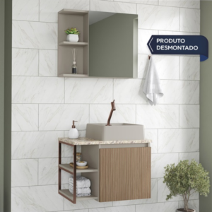Kit Balcão Lavatório Tisza Gaam 59cm