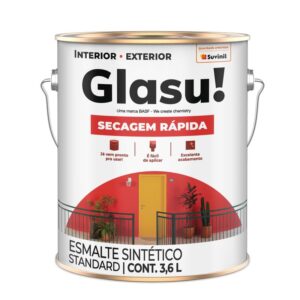 Tinta Esmalte Sintético Secagem Rápida Glasu 3,6L