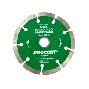 Disco Diamantado Segmentado 110mm Procort