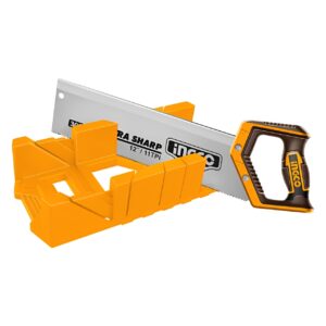 Kit Caixa Meia Esquadria com Serrote Costa 12" 11TPI Ingco HMBSB30062