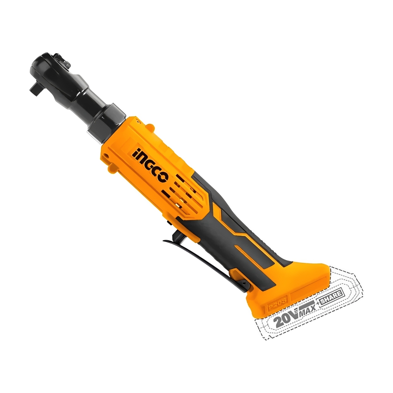 Chave Catraca 3/8″ à Bateria Íon-Lítio 20V Ingco CDRLI2060151