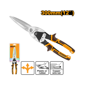 TESOURA AVIACAO LOGA RETA 12" INGCO HTSN0112S