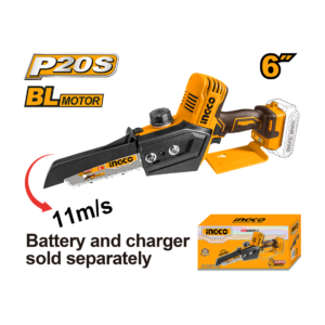MINI MOTOSSERRA 6" À BATERIA 20V INGCO (NAO ACOMPANHA BATERIA) CGSLI2068