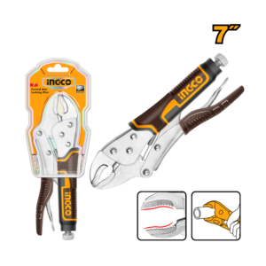 ALICATE DE PRESSÃO MORDENTE CURVO 7" INGCO HCJLW0207