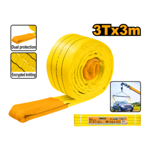 CINTA PARA ELEVAÇÃO DE CARGA 3TX3M AMARELA INGCO HWSP0303