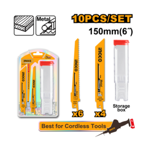 JOGO LÂMINAS PARA SERRA SABRE COM 10 PC INGCO RSB1002