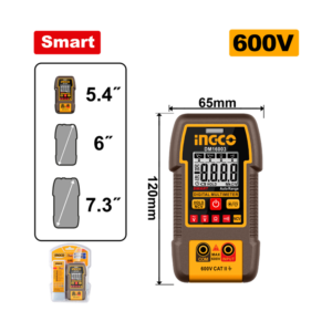 MULTÍMETRO DIGITAL SMART 600V 4000 OPERACOES INGCO DM16003