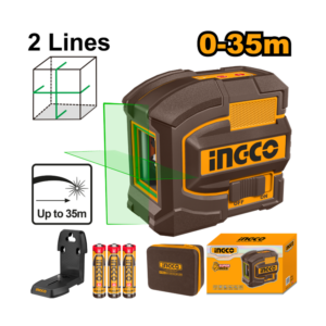 NÍVEL A LASER VERDE VERTICAL E HORIZONTAL 35M INGCO HLL156601