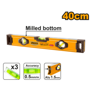 NÍVEL DE ALUMÍNIO INDUSTRIAL 1,5MM 40CM INGCO HSL08040