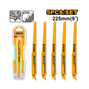 "JOGO DE LÂMINAS PARA SERRA SABRE PARA MADEIRA 225MM COM 4PC INGCO RSB1111DF"