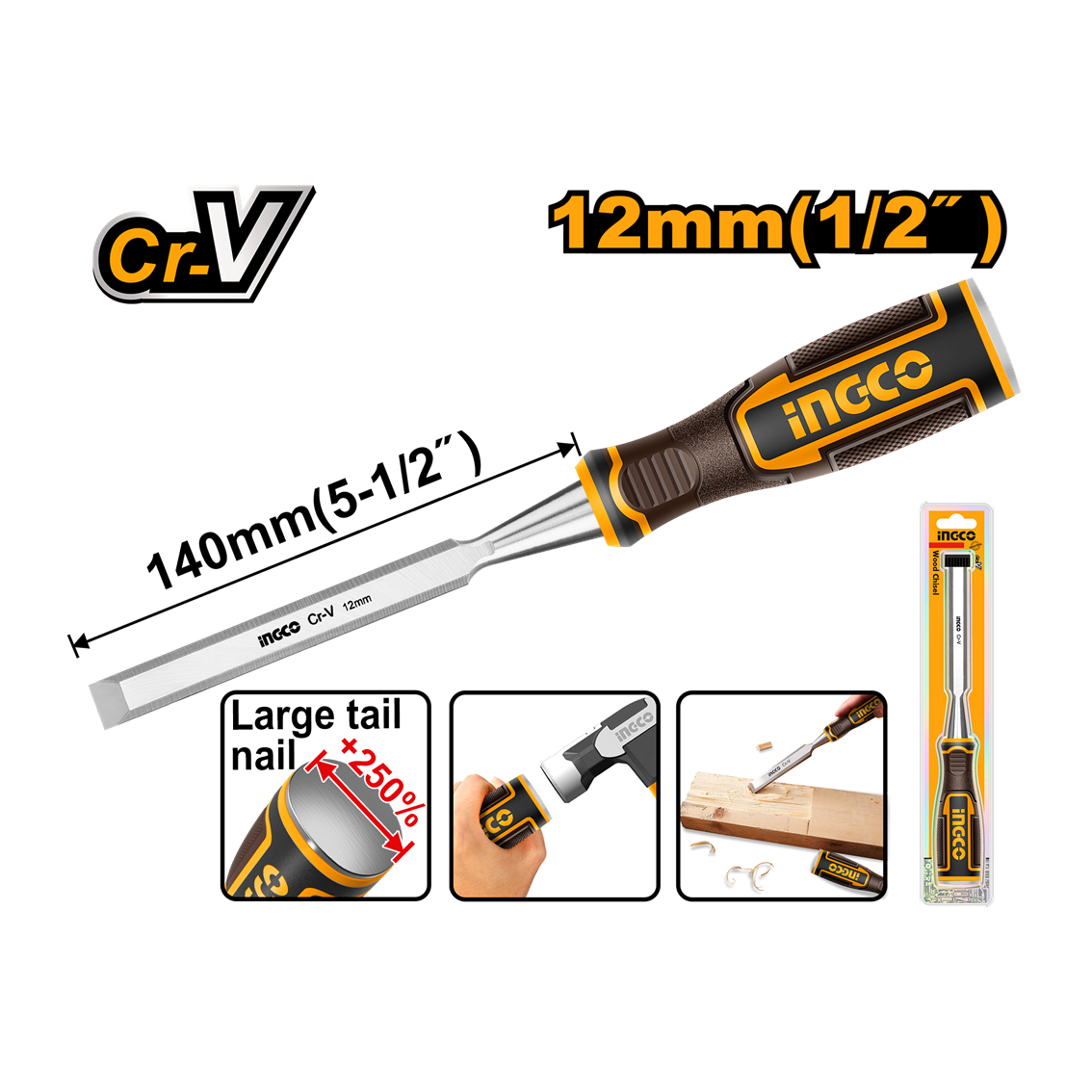 FORMAO 1/2″ CRV INGCO HWC0812