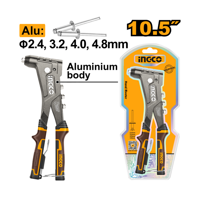 ALICATE REBITADOR MANUAL 10.1/2” INGCO HR105