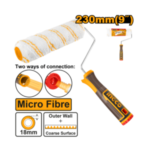 ROLO DE PINTURA MICRO FIBRA 18MM C/GARFO 23CM INGCO HRHT042302D