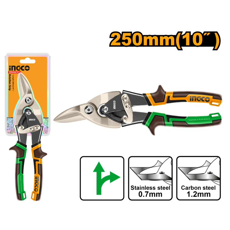 TESOURA AVIACAO DIREITA 10″ INGCO HTSN0110R