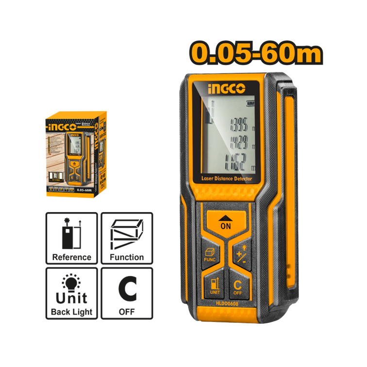 TRENA A LASER 60M INGCO HLDD0608