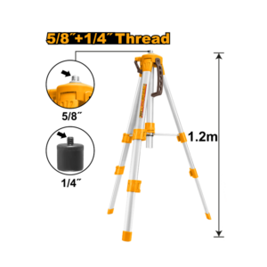 TRIPÉ DE ALUMINIO PARA NÍVEIS A LASER 1,2M INGCO HLLT01152