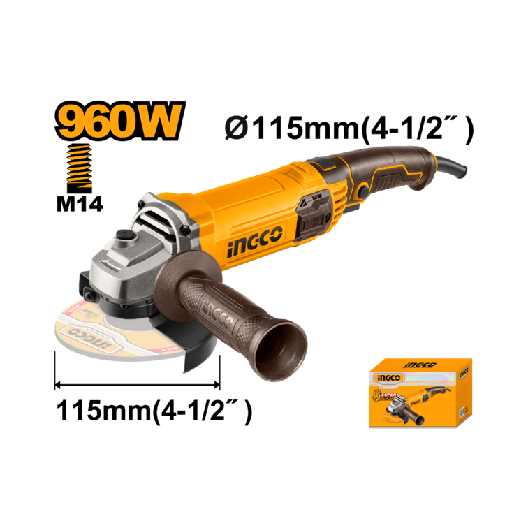ESMERILHADEIRA ANGULAR 4.1/2″ 960W 220V INGCO AG9608-9