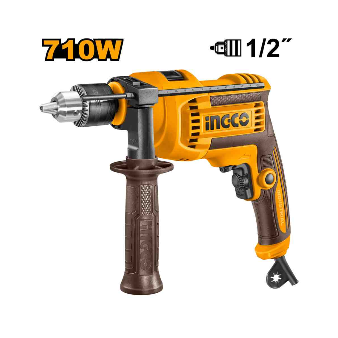 FURADEIRA DE IMPACTO 1/2″ 710W 127V INGCO UID7118-9