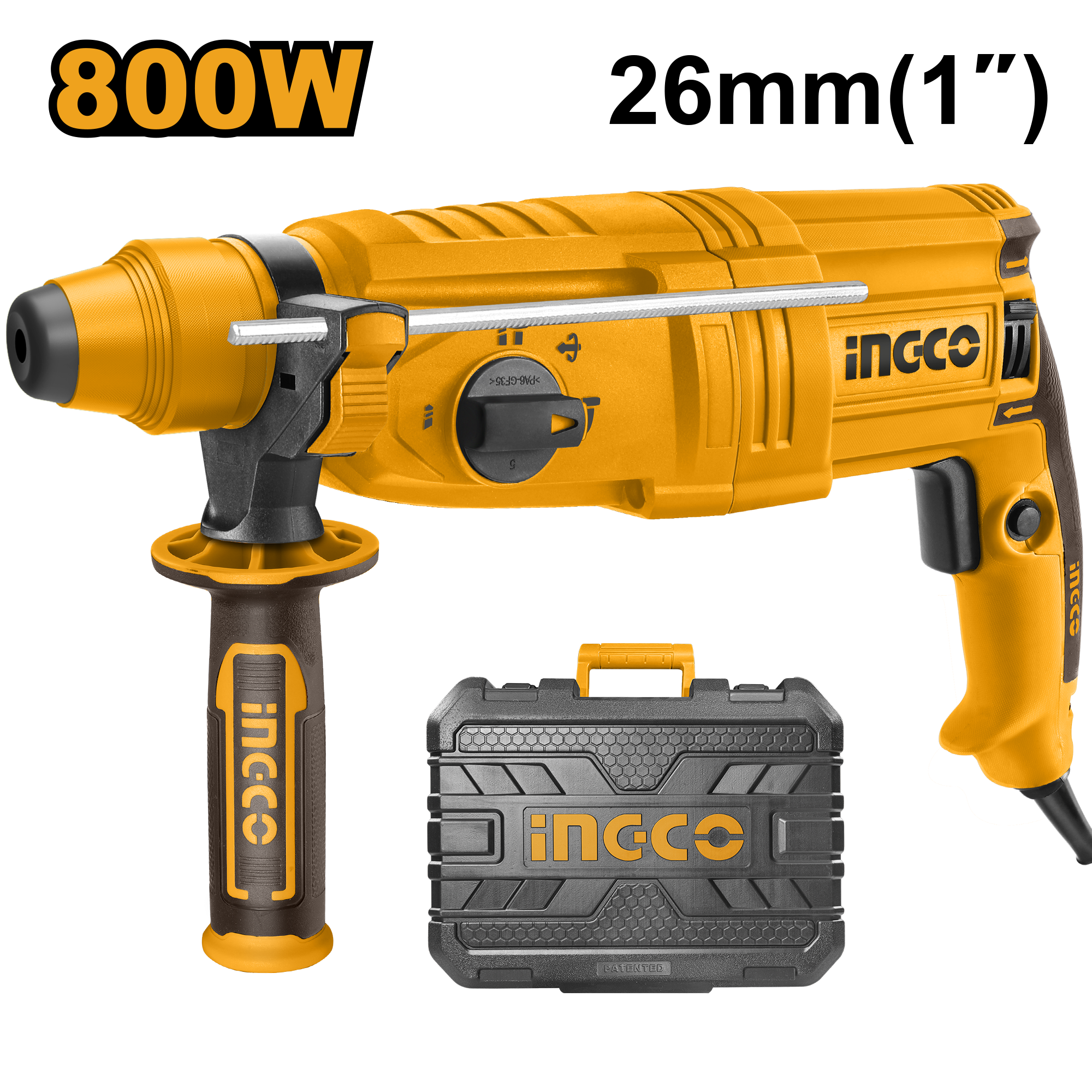 MARTELETE COMBINADO SDS PLUS 800W 127V INGCO URGH9028-9